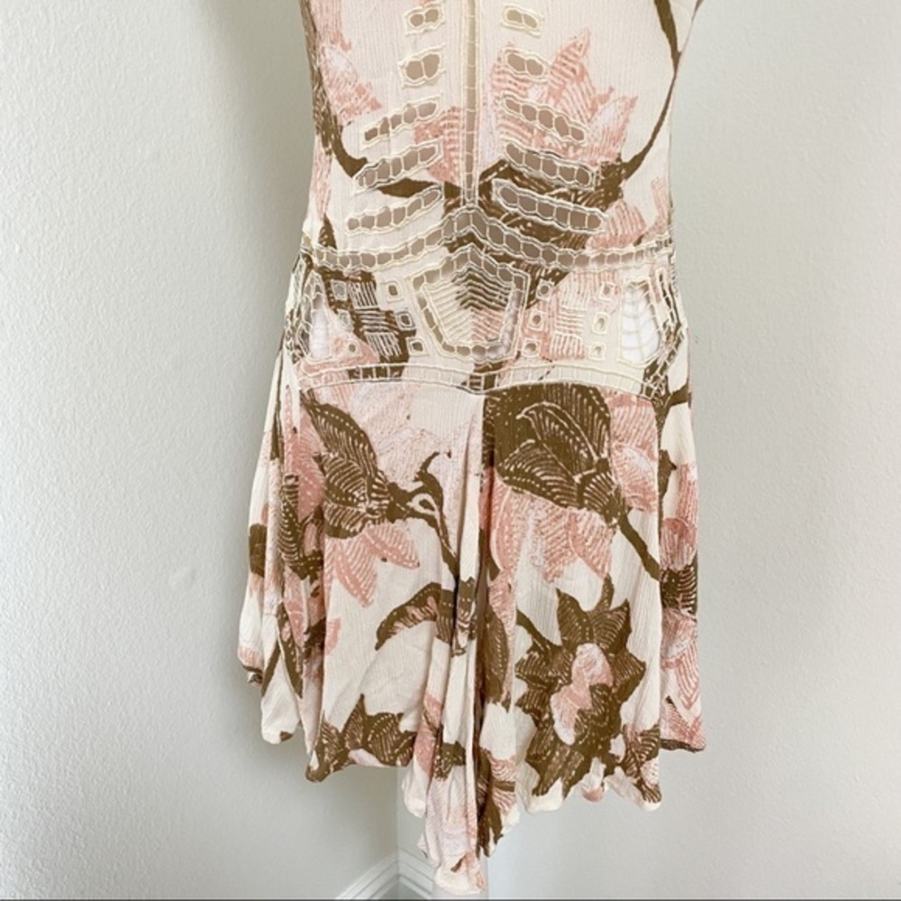 Free people printed slip crisscross straps dress - Picture 4 of 10